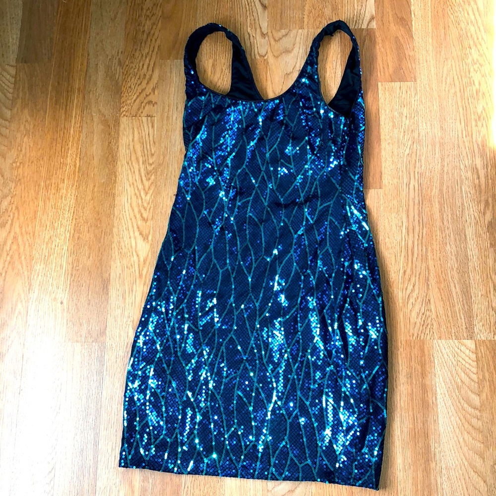 Lily Rose: Sequin bodycon mini dress